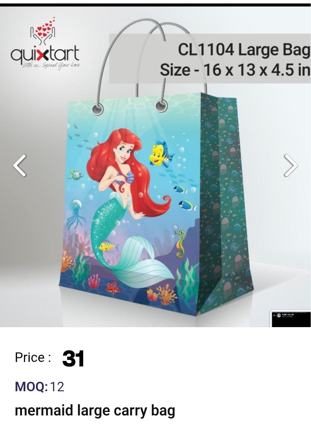 Mermaid Large Carry Bag